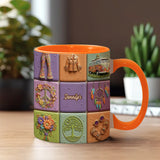 Peace Love Hippe Life - Personalized Hippie Accent Mug