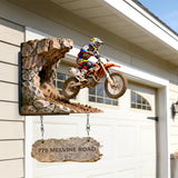 Motorcross Lover - Personalized Dirt Bike Wooden Wall Mount Sign