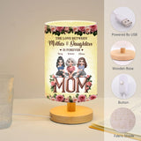 The Love Between Mother & Child Is Forever - Personalized Mother Tableside Lamp With Wood Base
