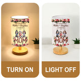 The Love Between Mother & Child Is Forever - Personalized Mother Tableside Lamp With Wood Base