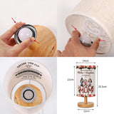 The Love Between Mother & Child Is Forever - Personalized Mother Tableside Lamp With Wood Base