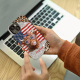 Highland Cow Patriotic - Personalized Highland Cow Full Print Phone Case & Phone Grip