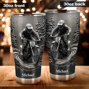 Moto Life - Personalized Dirt Bike Tumbler