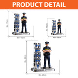 Custom Any Photo Police Desk Plate - Personalized Police Officer Custom Shaped Acrylic Plaque
