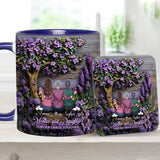 Mother And Daughters Forever Linked Together - Personalized Mother Accent Mug