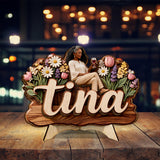Custom Any Name My Beautiful Garden - Personalized Gardening 2 Layered Wood Sign / Wood Plaque
