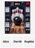 Love Bowling - Personalized Bowling Blanket