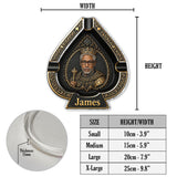 The King Of Spades - Personalized Real Men Catch-All Tray With Lighter