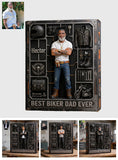 Born To Ride Proud To Be Dad - Personalized Biker Custom Shaped Acrylic Plaque