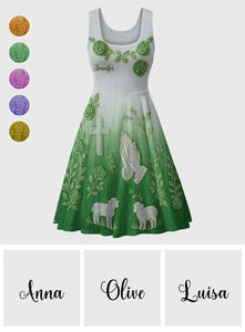 Faith Hope Love - Personalized Christian Sleeveless Dress