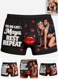To Do List - Personalized Spicy Couple Men’s Boxer Briefs