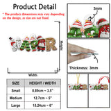 Christmas Alphabet - Personalized Christmas Custom Shaped Ornament