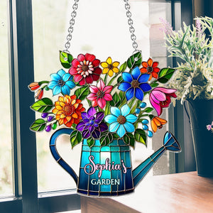Love Gardening - Personalized Gardening Window Hanging Suncatcher Ornament