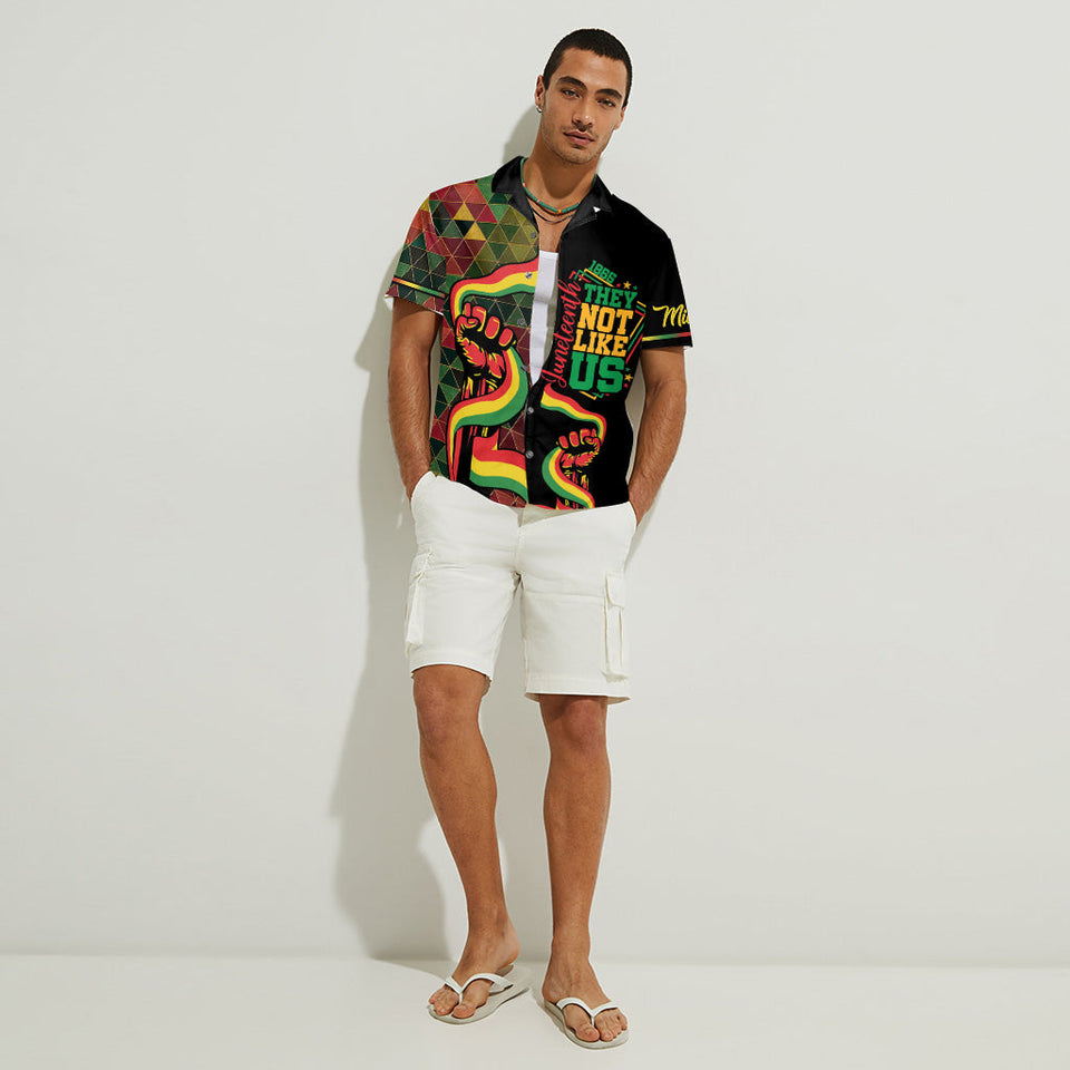 Free-ish They Not Like Us - Personalized Juneteenth Hawaiian Shirt