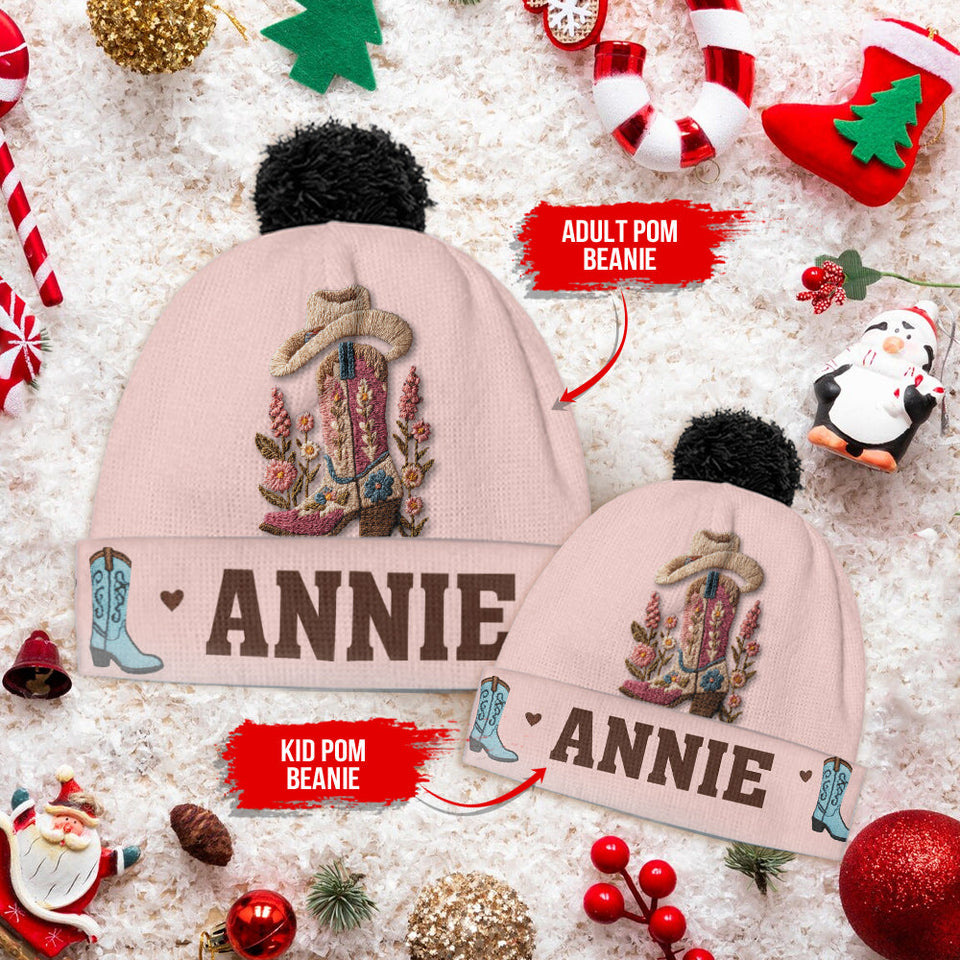 Cowgirl Spirit - Personalized Cowgirl Beanie Hat