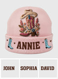 Cowgirl Spirit - Personalized Cowgirl Beanie Hat