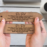 I Love You - Personalized Father Leather Belt