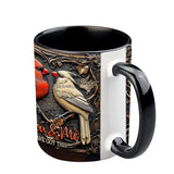 Cardinal Bird Couple - Personalized Couple Accent Mug