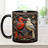 Cardinal Bird Couple - Personalized Couple Accent Mug