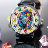 Tu es mon cœur - Montre-bracelet personnalisée pour la sensibilisation à l'autisme