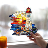 Ocean Radiance - Personalized Sea Lover Window Hanging Suncatcher Ornament