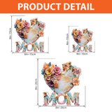 Floral Motherhood - Personalized Mother Custom Shaped Acrylic Plaque