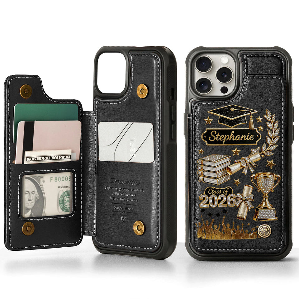 Graduation Gift - Personalized Graduation Wallet Phone Case