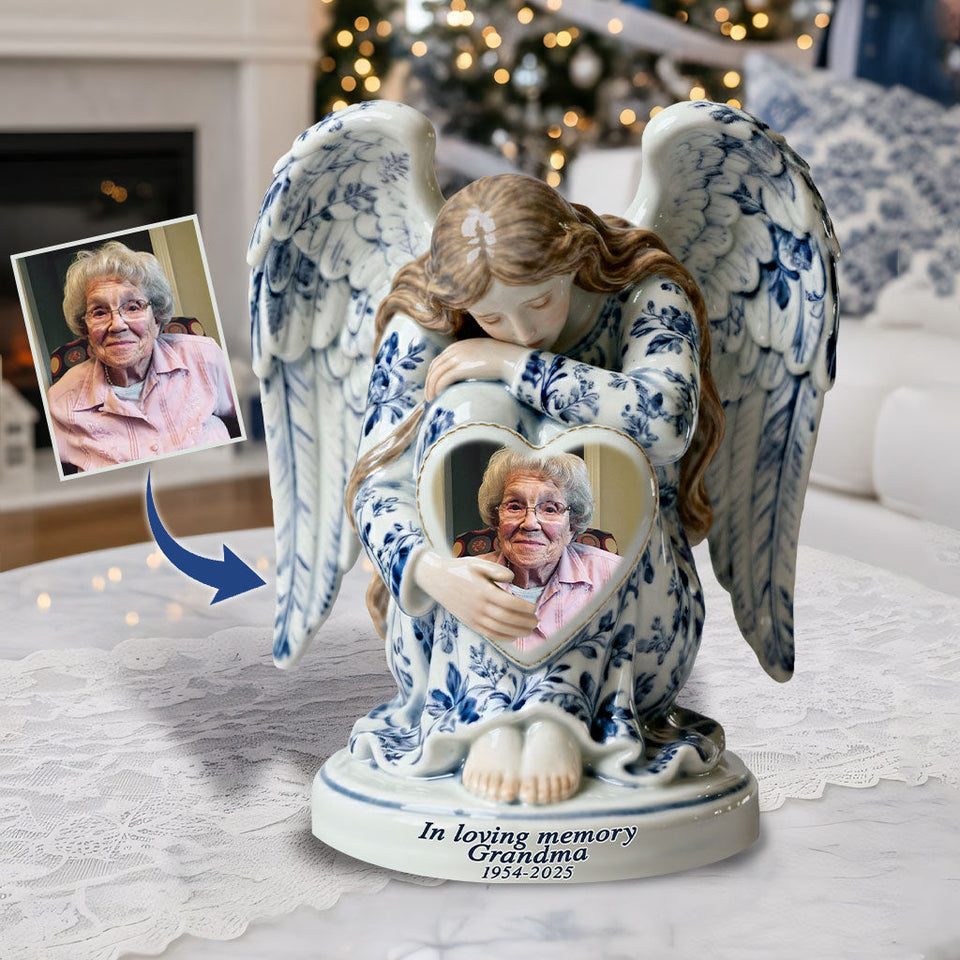 En souvenir de Toile De Jouy Angel - Plaque commémorative personnalisée en acrylique sur mesure