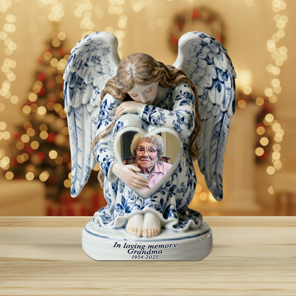 En souvenir de Toile De Jouy Angel - Plaque commémorative personnalisée en acrylique sur mesure