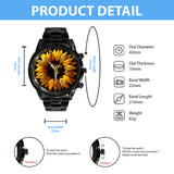 Nana, Mom, Auntie Family Sunflower - Personalized Grandma Hand Watch