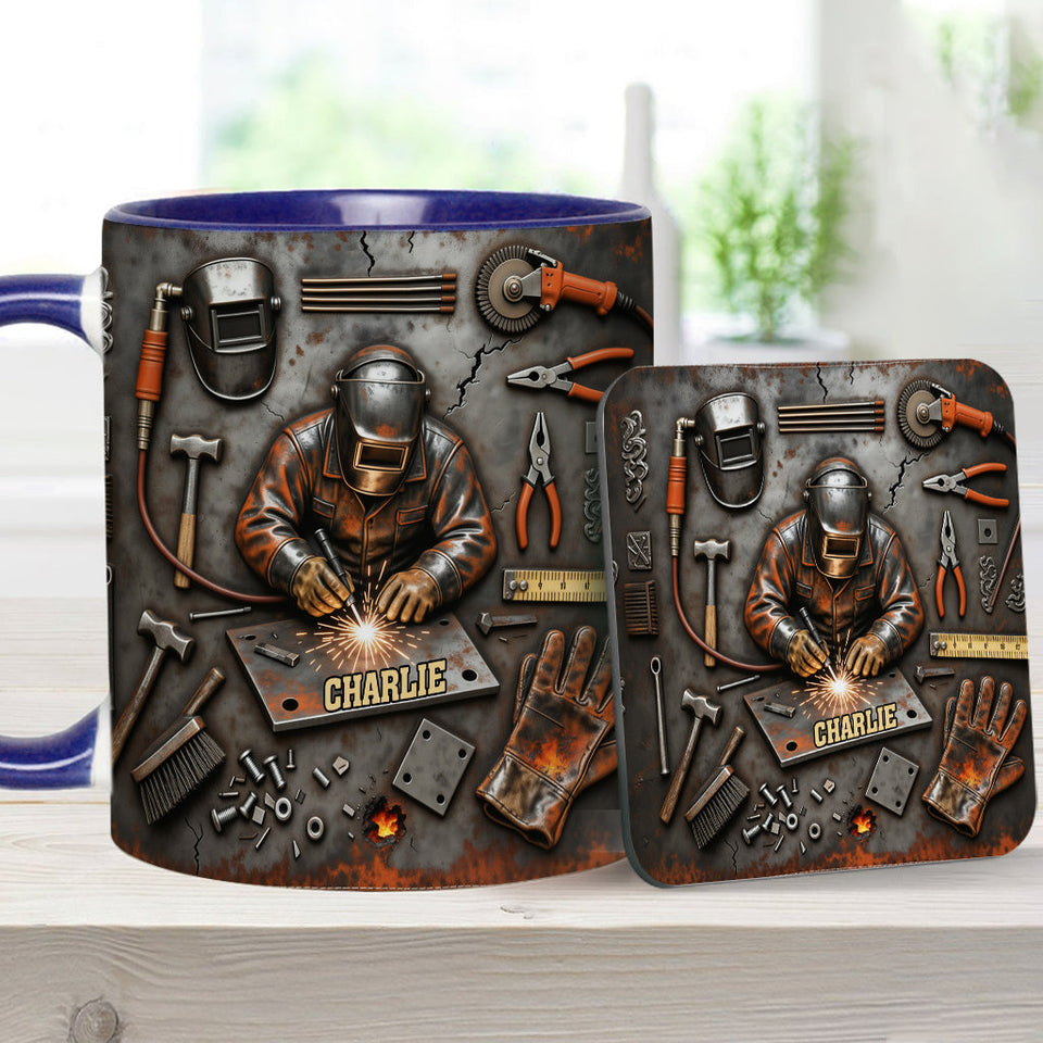 Strong Welder - Personalized Welder Accent Mug