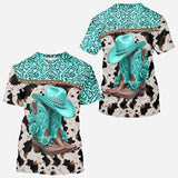 Western Cowgirl Boots - Personalized Cowgirl All Over Shirt