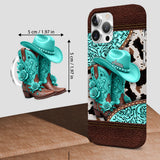 Western Cowgirl Boot - Personalized Cowgirl Full Print Phone Case