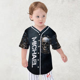 Strong Skull - Personalized Skull Baseball Jersey