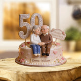 Happy Anniversary - Personalized Couple Custom Shaped Acrylic Plaque