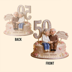 Happy Anniversary - Personalized Couple Custom Shaped Acrylic Plaque