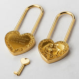 Locked In Love, Till Death Do Us Part - Personalized Skull Heart Padlock