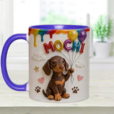 Custom Pet Name Ballon - Personalized Dog Accent Mug With Gift Box