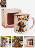Custom Pet Name Ballon - Personalized Dog Accent Mug With Gift Box