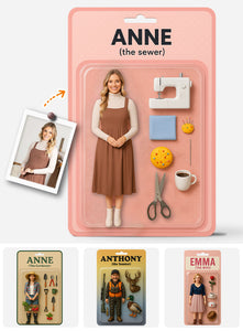 Custom Figure From Photo - Personalized Sewing Custom Shaped Acrylic Plaque