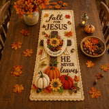 Fall For Jesus - Personalized Christian Table Runner