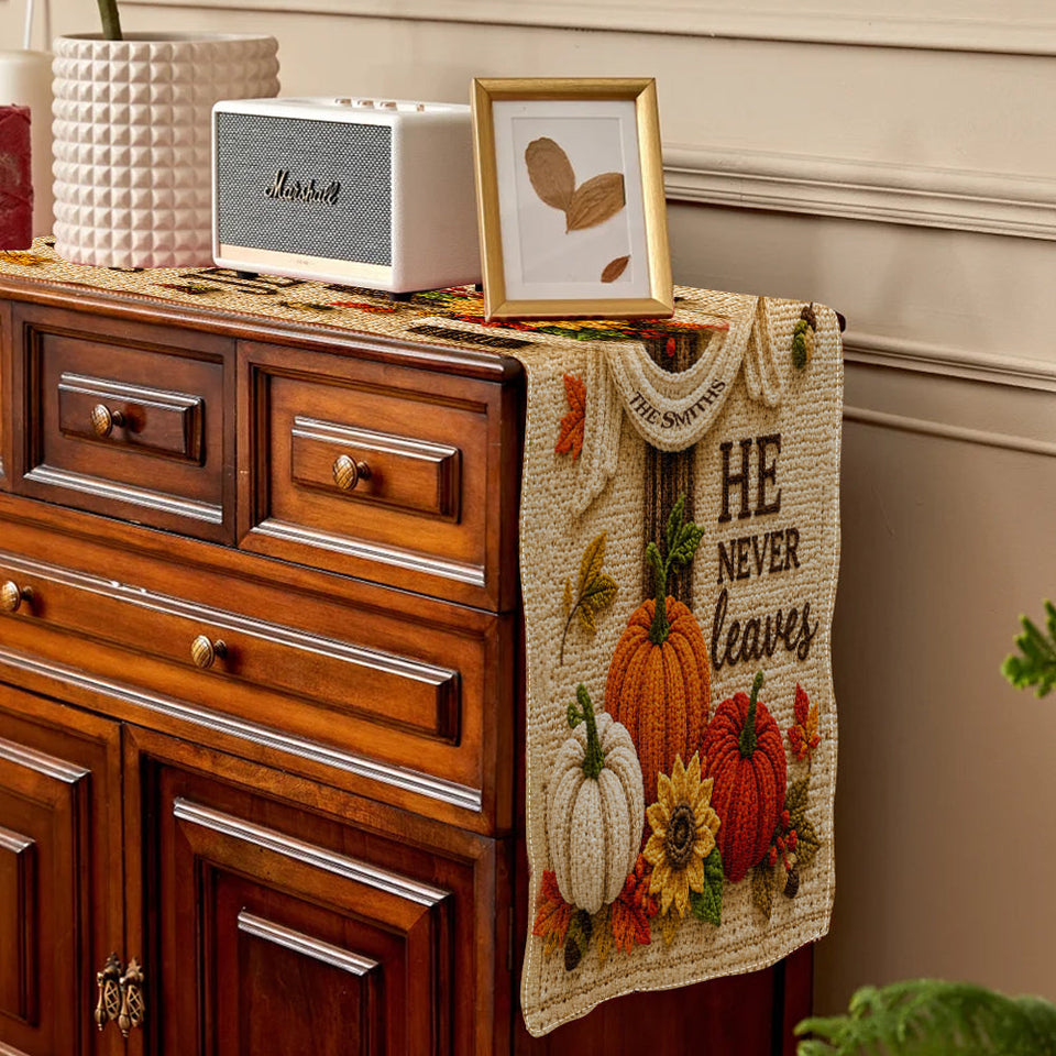 Fall For Jesus - Personalized Christian Table Runner
