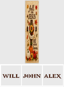 Fall For Jesus - Personalized Christian Table Runner