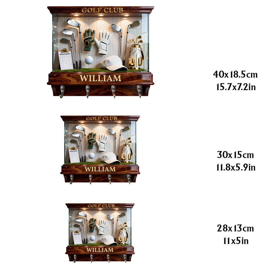 Golf Club - Personalized Golf Custom Shaped Hanging Rack