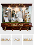 Golf Club - Personalized Golf Custom Shaped Hanging Rack