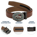 Custom From Any Photo, Rodeo Gift, Bull Riding - Personalized Western Outfit Leather Belt With Shaped Buckle