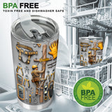 Strength Of The Line - Personalized Lineman Tumbler