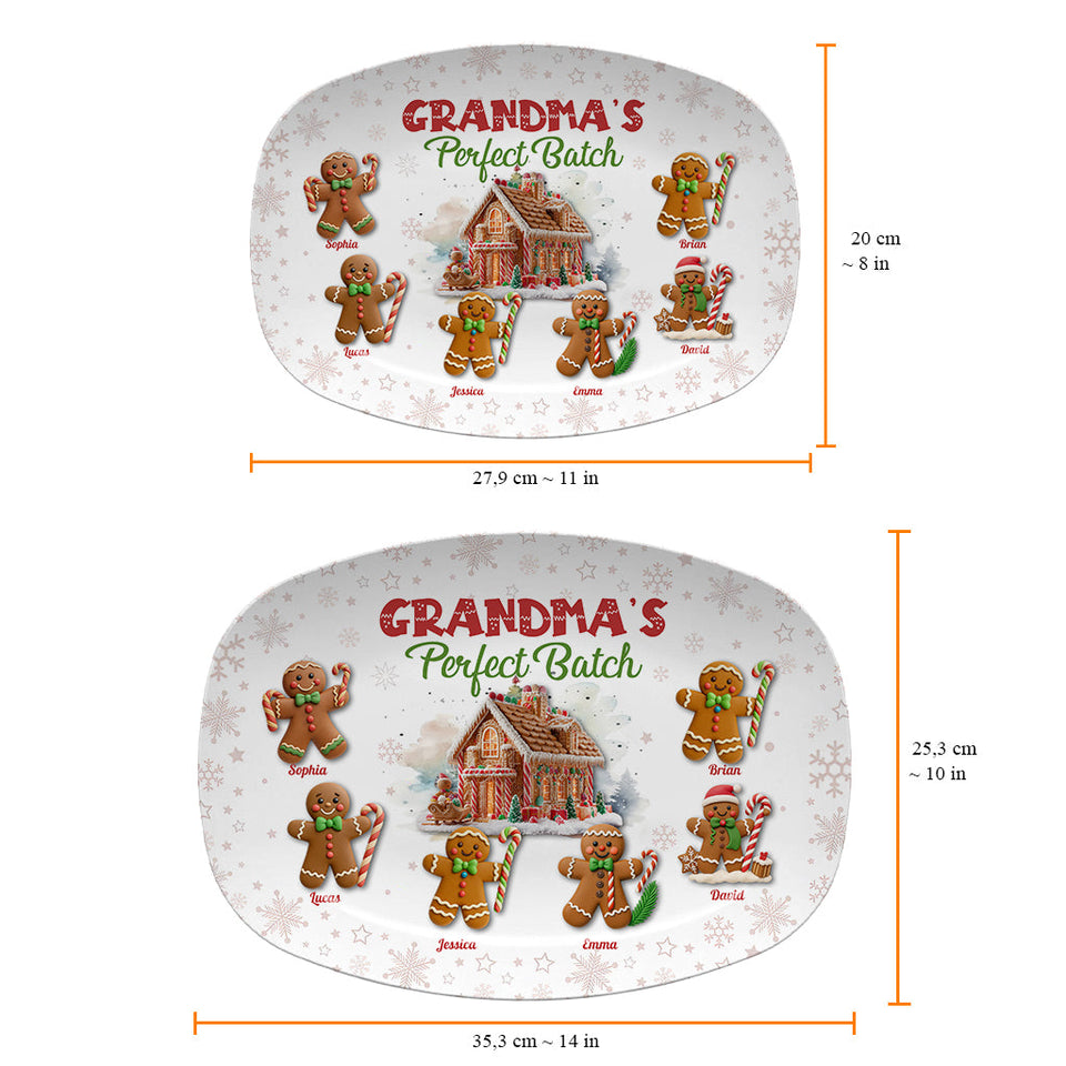 Grandma's Perfect Batch - Personalized Grandma Plate