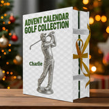 Golf Collection - Personalized Golf Folded Advent Calendar With Ornaments