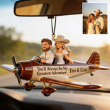 My Greatest Adventure - Personalized Couple Car Ornament